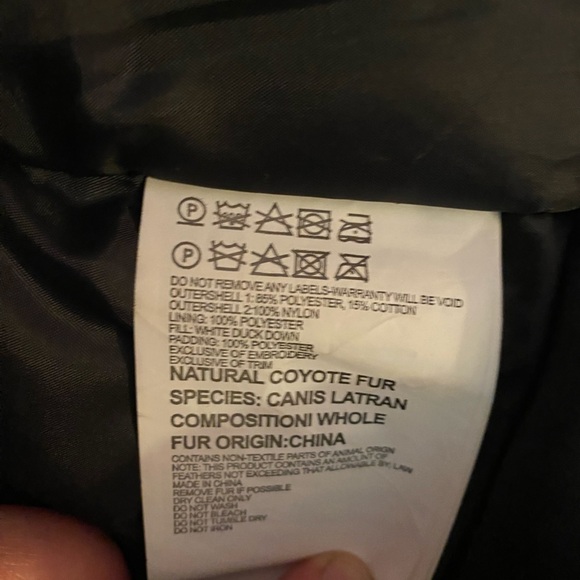 Down Puffer Jacket with Coyote Fur Lined Hood - Picture 5 of 9